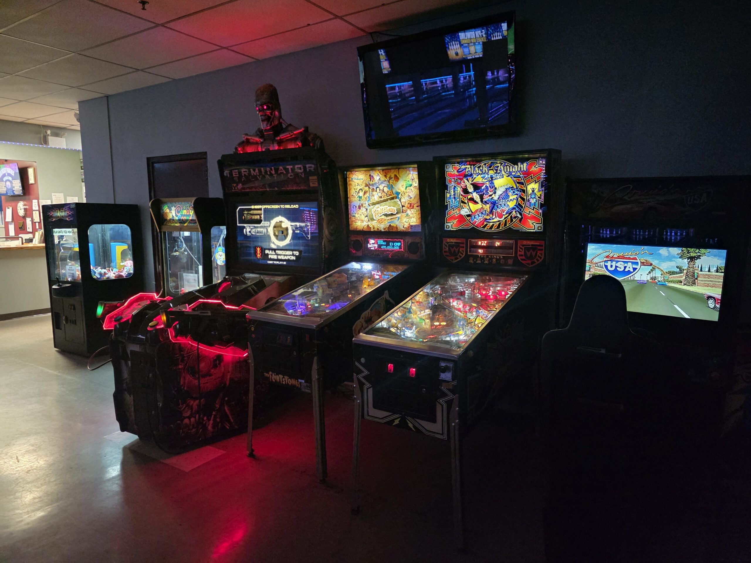 Arcade games at Hopedale Bowl